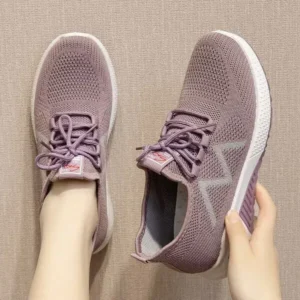 Saraastyle Women Fashion Breathable Fly Knit Sneakers