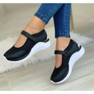 Saraastyle Casual Velcro Platform Plus Size Mesh Sneakers