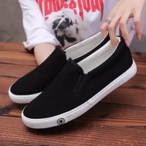 Saraastyle Men'S Casual Solid Color Wear-Resistant Canvas Shoes