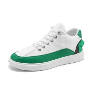 Saraastyle Men'S Fashion Color Matching Pu Simple Sneakers