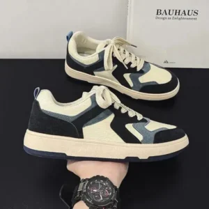 Saraastyle Men'S Fashion Color Block Canvas Sneakers