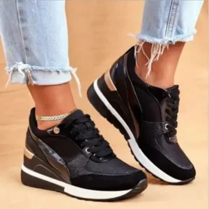 Saraastyle Women Bigger Sizes Stitching Design Sneakers