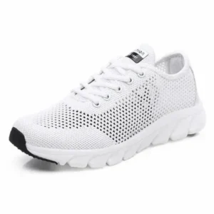 Saraastyle Women Fashion Sports Lace Up Hollow Design Mesh Breathable Sneakers