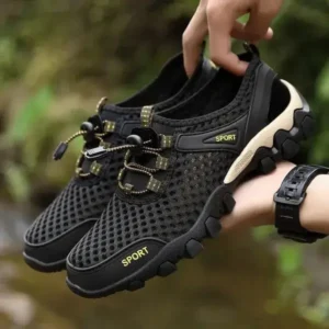 Saraastyle Men Fashion Mesh Wear-Resistant Hiking Sneakers