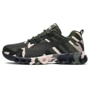 Saraastyle Couple Casual Camouflage Pattern Lace Up Design Breathable Sneakers