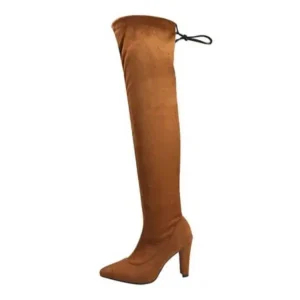 Saraastyle Women Fashion Plus Size Solid Color Over The Knee Boots