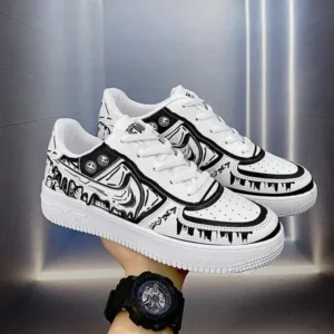 Saraastyle Men Fashion Graffiti Breathable Sneakers