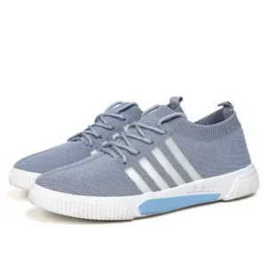 Saraastyle Men'S Fashion Stripe Lightweight Breathable Low Top Sneakers