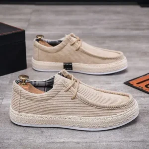 Saraastyle Men'S Fashion Breathable Stripe Canvas Shoes