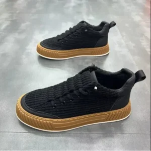 Saraastyle Men Fashion Suede Thick Sole Non-Slip Breathable Sneakers