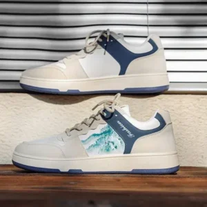 Saraastyle Men'S Casual Landscape Painting Printed Sneakers