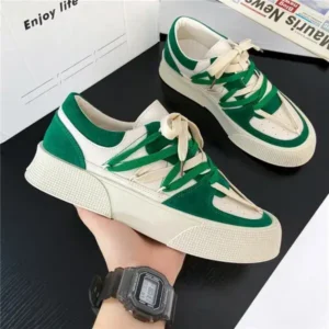 Saraastyle Men'S Fashion Color Matching Breathable Canvas