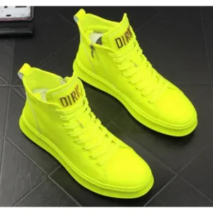 Saraastyle Men'S Fashion Bright Color High-Top Sneakers