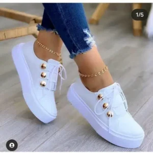 Saraastyle Women Plus Size Casual Platform Sneakers