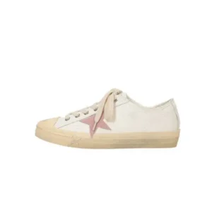 Saraastyle Women Fashion Casual Lace-Up Pink Star Sneakers