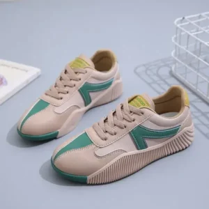 Saraastyle Women Fashion Color Block Breathable Sneakers